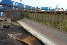 William Ward suffered 'catastrophic crush injuries' when the side of the barge collapsed on him