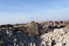 Construction wastes were tipped at the site in Norfolk
