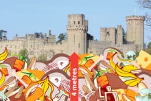 Email correspondence includes graphics to demonstrate the extent of food wastage in Warwickshire