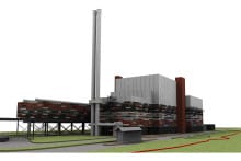 Close up artist impression of the K3 CHP facility - October 2014