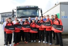Professional boxer George Groves attended the launch event