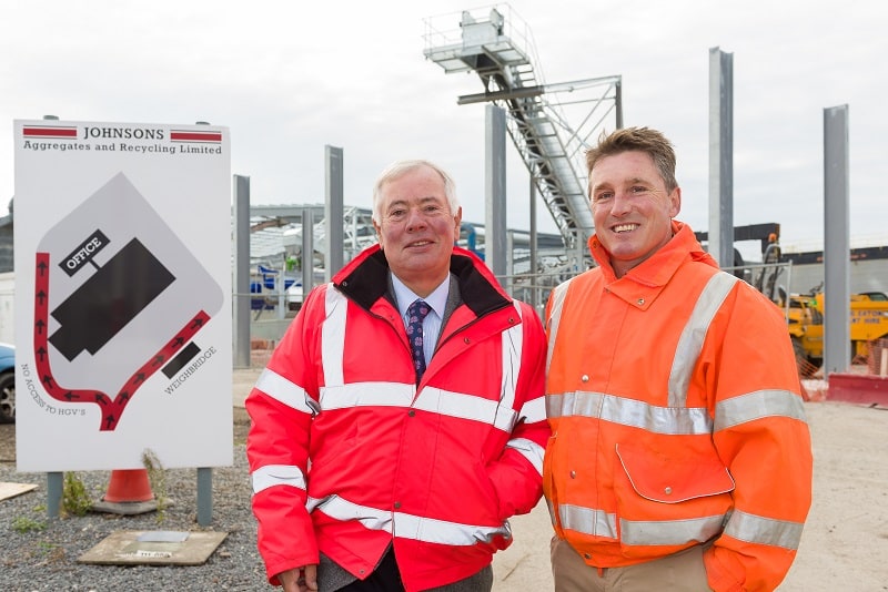 (l-r) Sir Nigel Rudd, Chairman, BGF and Steve Johnson chief executive, Johnsons Aggregates and Recycling