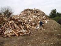The location where A Riddel and Sons dumped waste at a disused railway site