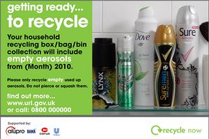 The Alupro campaign is aimed at getting local authorities to collect aerosols and foil at the kerbside