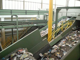 The Aldridge MRF, where some dry recyclables from South Oxfordshire go for initial sorting