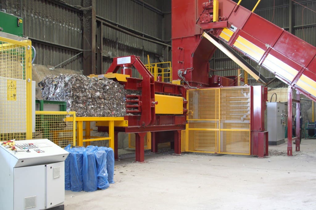 The Macpresse RDF baler in action