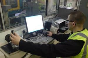 Axion's polymer testing laboratory in Manchester