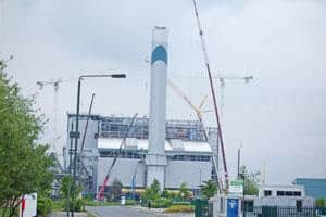 Cory's Riverside Resource Facility is currently taking shape in Belvedere, South London