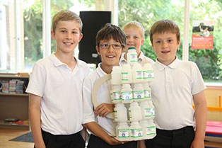 Year 5 pupils from St Marks Church of England Junior School engaged in recycling challenges as part of the launch.