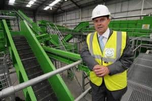 Closed Loop Recycling managing director Chris Dow at the new plastics recycling plant in Dagenham