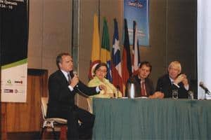 Jeff Cooper with fellow speakers at the International Congress on the Management of Hazardous Waste in Bogota