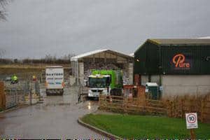 The site operated by Pure Recycling at Ettington