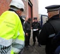 The Environment Agency carried out raids on three sites in the North of England last week