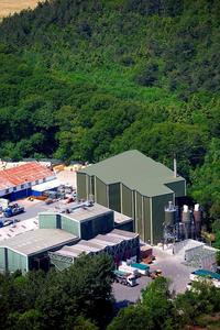 The gasification plant is used to treat residual waste from the Isle of Wight to produce renewable electricity