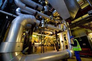 Inside the plant, which is due to re-open in mid-August