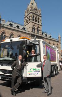Steve Irwin and Gary Jones from Focsa with Steve Bakewell from Cheshire West and Chester council