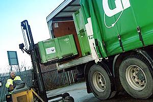 G&P collecting a load of car batteries for recycling. It believes legitimate collections are under threat from unlicensed operators