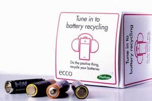 Residents in Harlow have received boxes to recycle their batteries