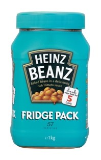 A 1kg reclosable polypropylene plastic bottle introduced by Heinz for its Heinz Beanz product under Courtauld. Developed to help consumers eat as much or as little as they like, the bottle has a see-through portion control guide on the side.