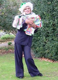 Joanna Lumley launching Recycle Now’s Christmas recycling campaign in Holland Park this morning