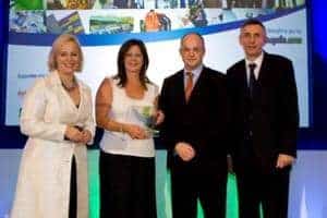 Last year's Local Authority Recycling Champion award was won by Julie Rankine of Scottish Borders council (second left)
