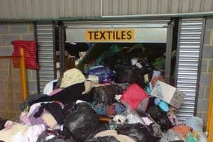 Textiles arrive at the LMB facility