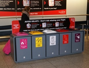 The Constellation Envirobin is suitable for use in airports