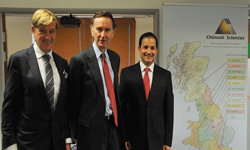 Lord Green received a tour of Chinook's command and control centre