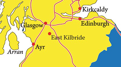 The incident happened in East Kilbride
