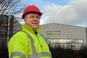 Karl Fenton site manager for Recresco's new plant in Cwmbran