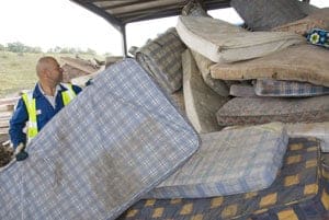 The council collects up to 500 mattresses a week through its recycling centres