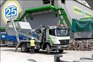 The Mercedes-Benz trucks are being used six days a week at the Junction 25 Recycling Centre in Stockport