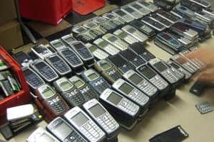 The number of mobile phones recycled in the UK doubled between 2008 and 2009, according to the Ovum report