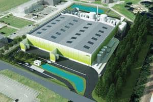 An artist's impression of the Dorset Green pyrolysis facility