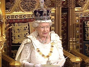 The Queen delivered her speech on the government's plans for the coming year at parliament this morning