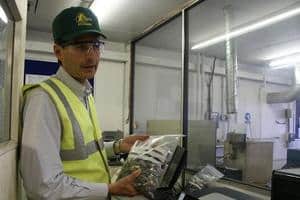 Roger Morton, Axion Recycling commercial director, at the company's Salford WEEE recycling facility