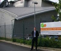 New regional manager Tim Otley outside the SITA UK energy-from-waste plant on the Isle of Man