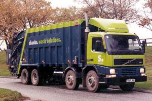 Commercial waste, being collected here by Shanks, is an area which the government intends to focus more on in the future