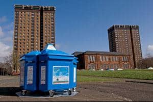 North Lanarkshire has decided to use Taylor's node 360 recycling bins throughout the authority in a bid to encourage recycling by high-rise and multi-occupancy housing residents