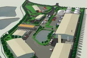An artist’s impression of the £80m facility on the former site of South Kirkby colliery
