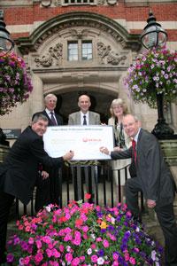 (clockwise from bottom left) Cllr Robert Marshall, cabinet member for regeneration and infrastructure; John Kutner, UK director of Veolia; Cllr Philip Atkins, leader, Staffordshire county council; Erica Bayliss, chairman of Staffordshire county council; and, Tom Spaul chief operating officer at Veolia