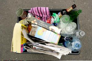 Recycling rates rose by 2.1% between 2008/09 and 2009/10