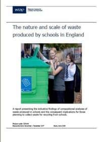 The WRAP report looks at the nature and scale of waste produced by schools in England