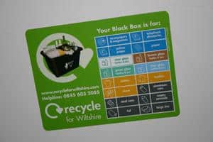 The 9,000 fridge magnets explain to Wiltshire residents what can be recycled and collection times