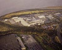 The Abitibi-Consolidated newsprint mill at Ellesmere Port