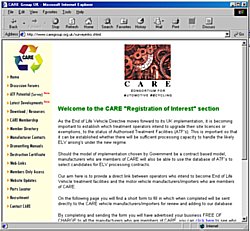 the CARE website