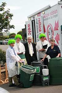 The Compost Doctors with  Jean Griffin and Cllr Matthew Lock at the scheme's launch