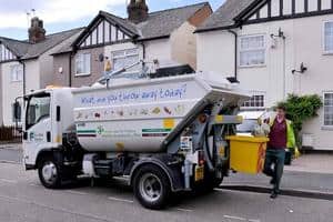 Collecting material which loaded into the Farid vehicle