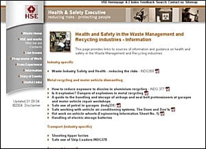 HSE's waste website