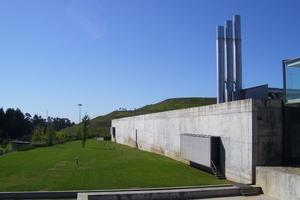 The incinerator near Porto and (below) the landfill site